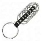KINK Metal Ring Set 7 Pieces with Leather Strap Adjustable 3.2-5 cm — Photo 4