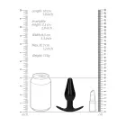 Maināms noapaļots anālais spraudņu komplekts – M – 10 cm (3.9″) – Melns — Foto 8
