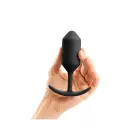 B-Vibe Snug Plug 3 Weighted Anal Plug – 12 cm (4.7″) – Black — Photo 5