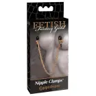 FFS Adjustable Nipple Clamps with Gold-Tone Chain – Gold — Photo 1