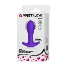 PRETTY LOVE - MORTON Anal Plug Massager with 12 Vibration Functions – 10 cm – Black — Photo 1