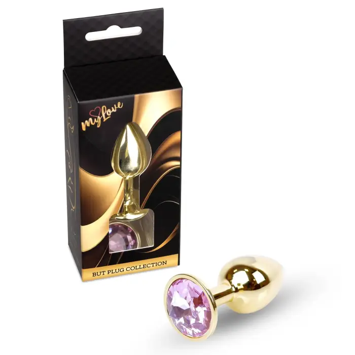 MyLove Toys Jewellery Gold anālais spraudnis – 7 cm – Sarkans