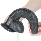 LoveToy Squirt Extreme Dildo – realistiškas dildo – PVC – juodas – 25,4 cm — Nuotrauka 5