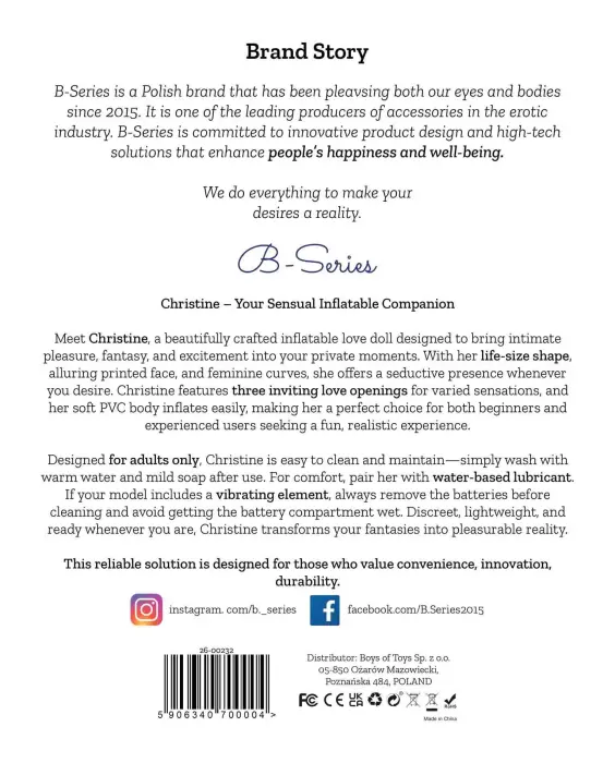 Christine piepūšamā mīlas lelle – 3 caurumi Foto 8