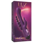 LUZ by TOYJOY Triple Aura – трёхточечный вибратор для точки G – фиолетовый – 24 см — Фото 2