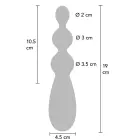 Trigubo malonumo analinis vibratorius – Juodas — Nuotrauka 2