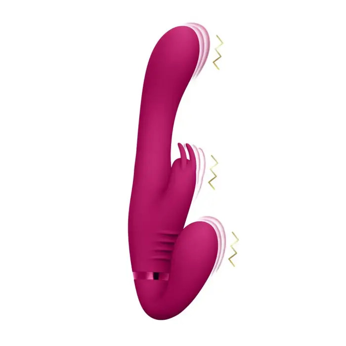 Suki Vibrating Strapless Dual Motor System кролик-вибратор – розовый