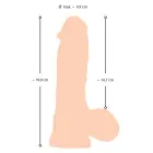 NS Reālistisks dildo ar kustīgu ādu un piesūcekni – 20 cm (7.8″) — Foto 10