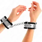 KINK õhukesed reguleeritavad randme köidikud – mustad/hõbedased – 30x4 cm — Foto 4