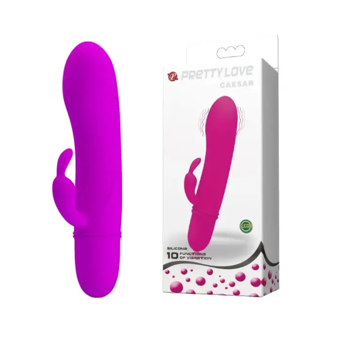 PRETTY LOVE Cesar 10-функциональный вибратор – 12 см – розовый