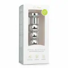Rimba aliumininis analinis kištukas Clear Crystal – 7 cm – sidabrinė — Nuotrauka 2