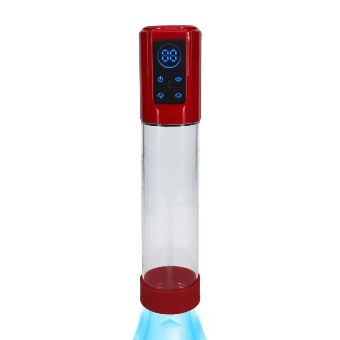 MegaLift - Automatic Waterproof Penis Pump – Metallic Red