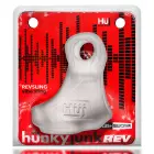 HunkyJunk Revsling Reverb Vibe Sling dzimumlocekļa siksna – caurspīdīgs / zils — Foto 1