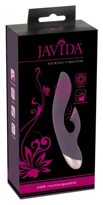 Javida вибратор с функцией всасывания – 21.6 cm (8.5″) – розовый