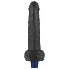 REAL SOFTEE Uzlādējams vibrējošs dildo – 23 cm (9″) – Melns Foto 7
