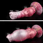 Kiotos Monstar Beast 87 piepūšams dildo – 18 cm (7″) – Rozā Foto 7