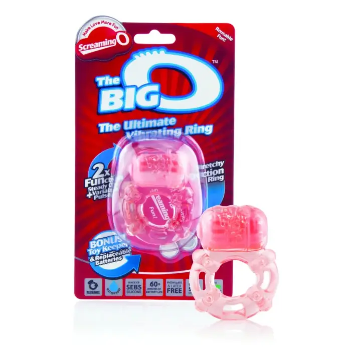 The Screaming O The Big O Intimate Ring with Vibrating System Blue