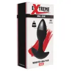 Svirtas analinis kištukas – 100% silikonas – Juodas Photo