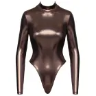Cottelli PARTY Shimmering Long-Sleeve Thong Bodysuit – Gold – L — Photo 5