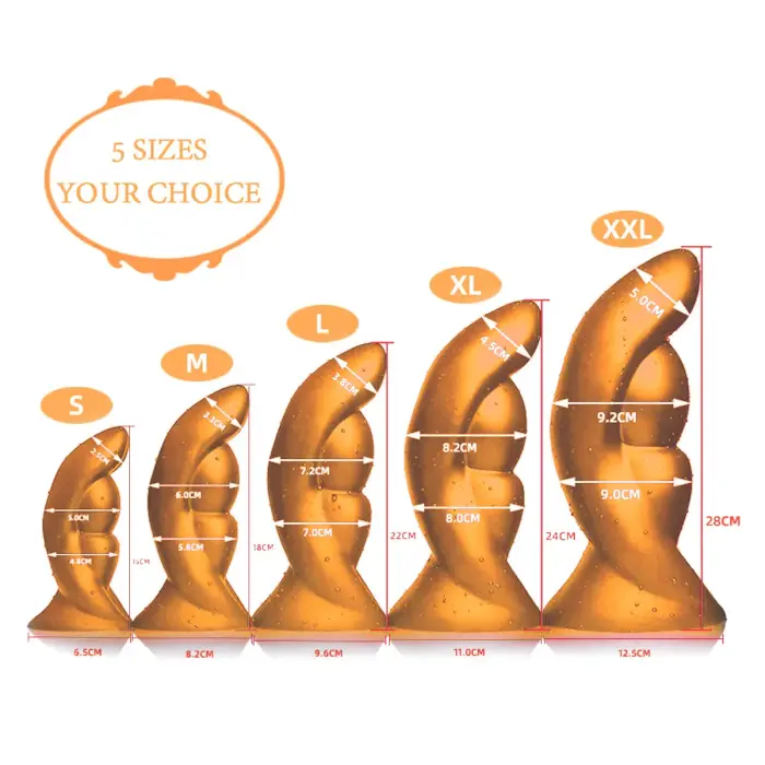 Goldplay Alien dildo – 15 cm (6″) – Melns Foto 8