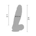 INFERNO by HIDDEN DESIRE realistiškas dildo – 22 cm – kūno spalva — Nuotrauka 2