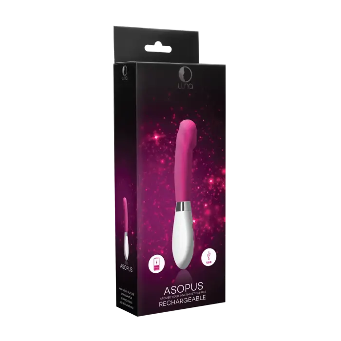 Asopus Перезаряжаемый вибратор – 20.8 cm (8.2″) – розовый