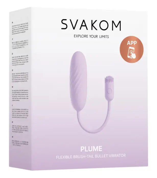 SVAKOM Plume lodes vibrators – 21.9 cm – violets