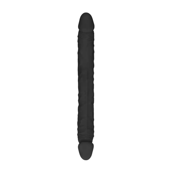 Dubultais dildo – 36 cm (14″) – Melns Foto 3