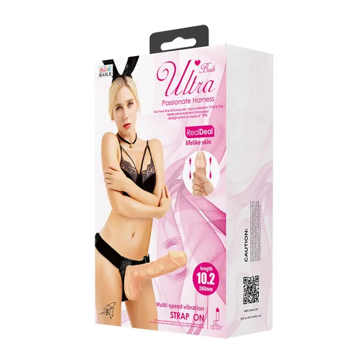 BAILE RealDeal реалистичный страпон-вибратор – 26 см (10.2″)