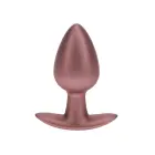 Smooth Silicone Anal Plug – 7.9 cm (3.1″) – Rose Gold — Photo 4