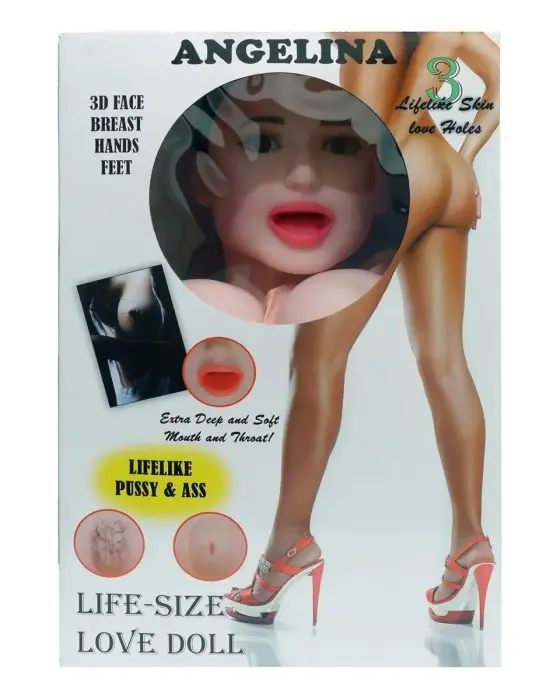 ANGELINA 3D piepūšamā mīlas lelle – vibrējoša Foto 12