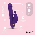 Гибкий кролик-вибратор Teazers – 18 см (7″) – фиолетовый — Фото 8