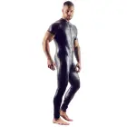 Wet look Men's Catsuit – Black – XL — Photo 3