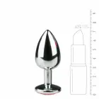 Diogol alumīnija anālais spraudnis – 7.2 cm – sudraba — Foto 3