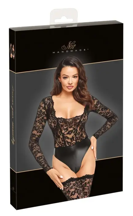 Noir Lace Bodysuit – XL
