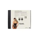 Guilty Pleasure Contour Corset Body – atvērtā kausiņa korsete-bodijs ar tīkliņu un mīkstiem vaļņiem – melns – Izmērs: L/XL — Foto 5