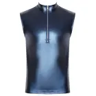 NEK Metallic Sleeveless Shirt – Blue – L — Photo 6