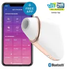 Satisfyer Love Triangle gaisa pulsa stimulators + vibrācija – balts — Foto 2