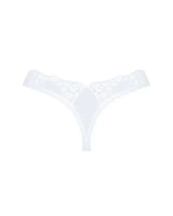 OBS Ziedu mežģīņu un tīkliņa stringi – melni – XS/S Foto 4