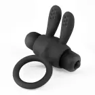 Pluto Vibrating Cock Ring with Bullet – Black — Photo 4