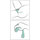 JimmyJane Reflexx Rabbit 2 гибкий двойной вибратор – 17.2 см (6.75″) – розовый Фото num