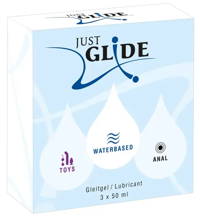 Just Glide veepõhine librikantide komplekt – 3 x 50 ml