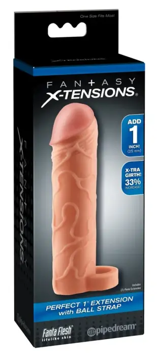 FXT 1 Ext locekļa uzmava ar sēklinieku siksnu – 17.7 cm (7″)