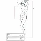 Passion BS035 võrkbodi – valge – One Size — Foto 2