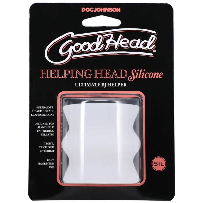 Doc Johnson Helping Head Silicone Masturbator Sleeve – Clear