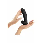 SHAFT Model C Dual-Layer Dildo with Suction Cup – 19 cm (7.5″) – Black — Photo 4