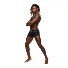 Male Power Modal Rib Pouch Short – Black – S — Photo 1