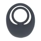 LEVELZ Vibrating Liquid Silicone Cock and Ball Ring – Black — Photo 4
