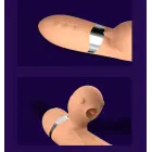 Basia 2-in-1 Thrusting Vibrator with Tongue Stimulator – USB Rechargeable — Photo 10
