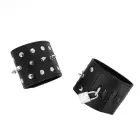 KINK Punk Wrist Restraints with Decorative Studs 25x6 cm – Black — Photo 3